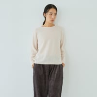 カシミヤ100％ レースプルオーバー