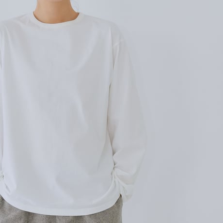 コットンロングスリーブTシャツ
