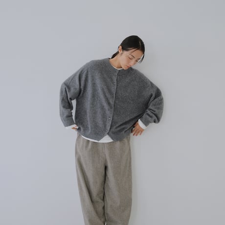 シルクカシミヤ ウール混合 カーディガン