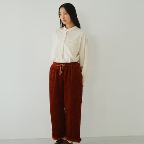コーデュロイ ワイドパンツ