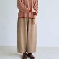 ループウール ワイドパンツ