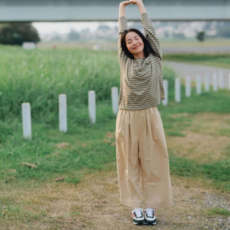 コットンストレートパンツ