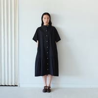 コットンテクスチャー マーメイドラインワンピース