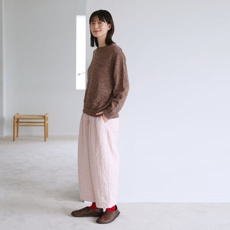 キルティング中綿パンツ