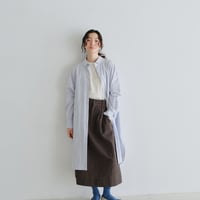 ボタニカルカラー オーバーサイズロングシャツコート