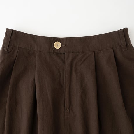 ウォッシュドコットン 立体裁断 Aラインスカート