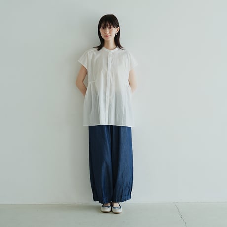 岡山デニム ワイドパンツ