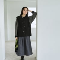 ヴィンテージ風中綿 カジュアルベスト