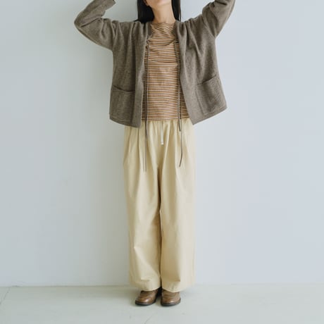 コットンストレートパンツ