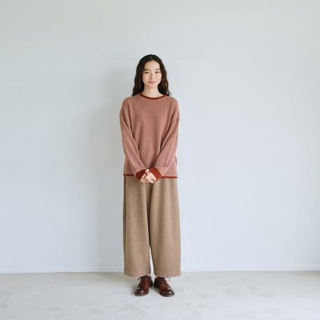 ループウール ワイドパンツ