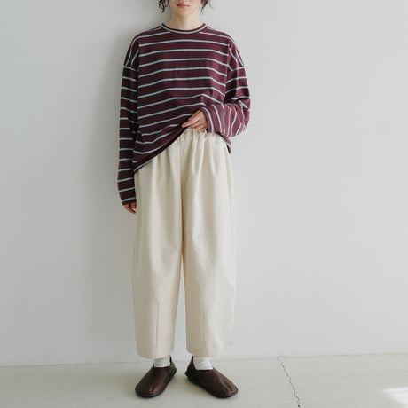 ロールアップチェック バルーンパンツ