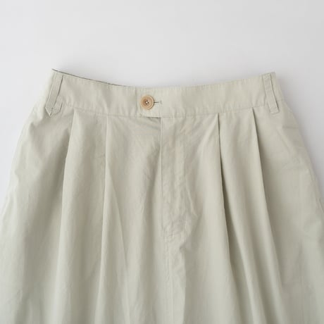 ウォッシュドコットン 立体裁断 Aラインスカート
