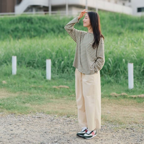 コットンストレートパンツ