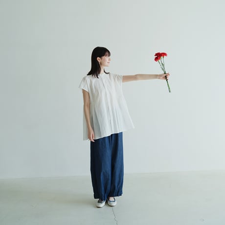 岡山デニム ワイドパンツ