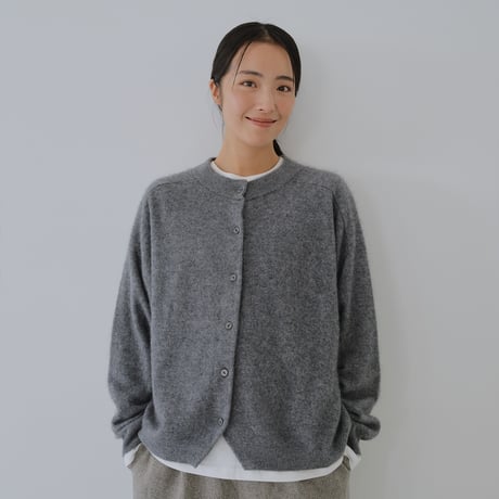 シルクカシミヤ ウール混合 カーディガン
