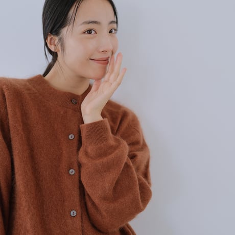 シルクカシミヤ ウール混合 カーディガン