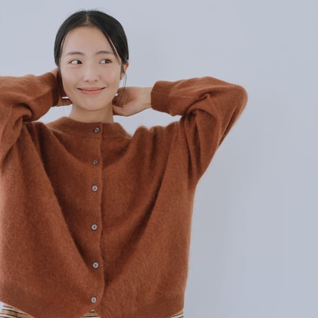 シルクカシミヤ ウール混合 カーディガン