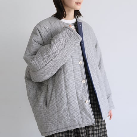 リバーシブル仕様 ダイヤキルト 中綿ジャケット