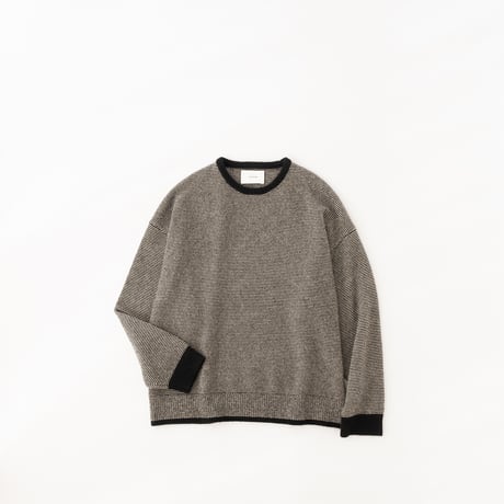 カシミヤ クルーネックニット