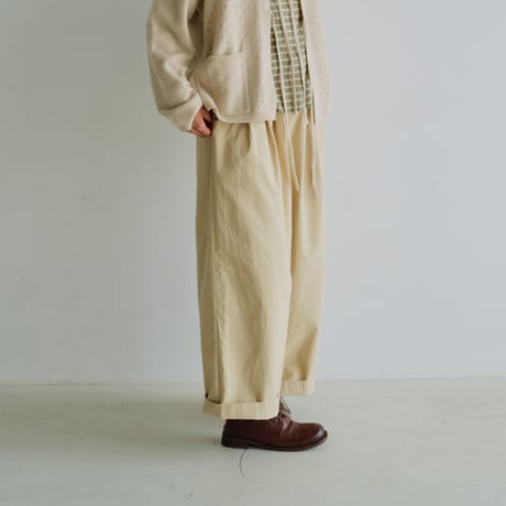 コットンストレートパンツ