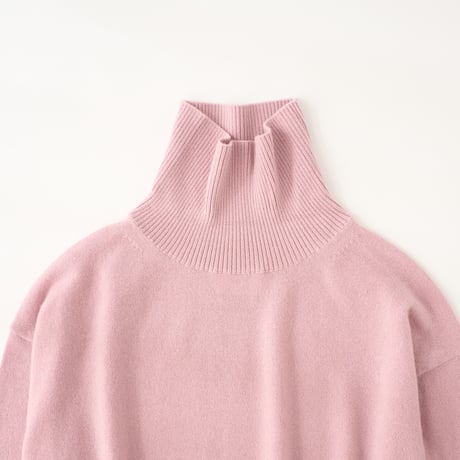 カシミヤ タートルネックニットプルオーバー