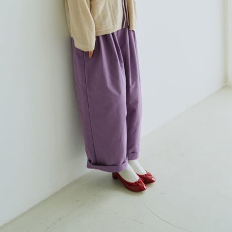 コットンストレートパンツ