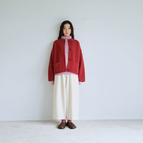 ループウール ワイドパンツ