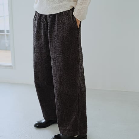 コーデュロイ ワイドパンツ