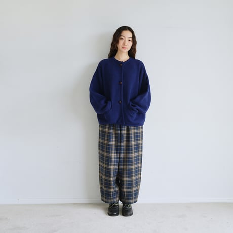 ラウンドネック カーディガン