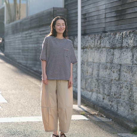 配色ボーダーTシャツ