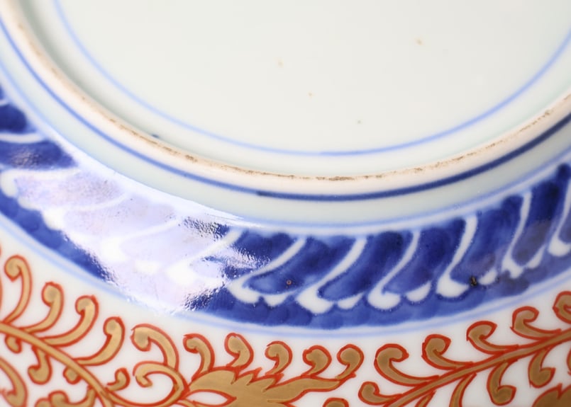 181 錦手 古伊万里 花 金唐草 七寸鉢 | あさい骨董店