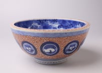 145 色絵 伊万里焼 唐獅子 花鳥 三つ鉢 | あさい骨董店