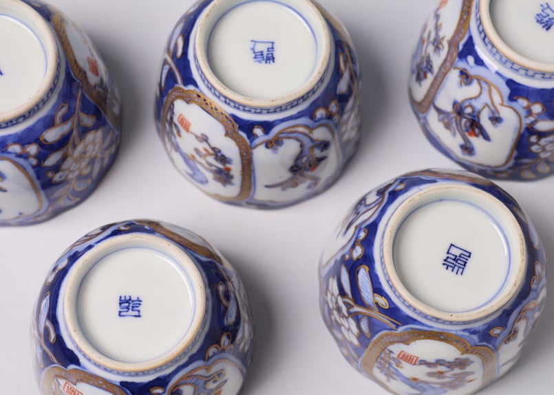 伊万里色絵花鳥図　茶壺　古伊万里　骨董　R1181お12 楽天市場】骨董○古伊万里色絵唐人図皿 / 27cm○輪花皿 | 江戸時代-19