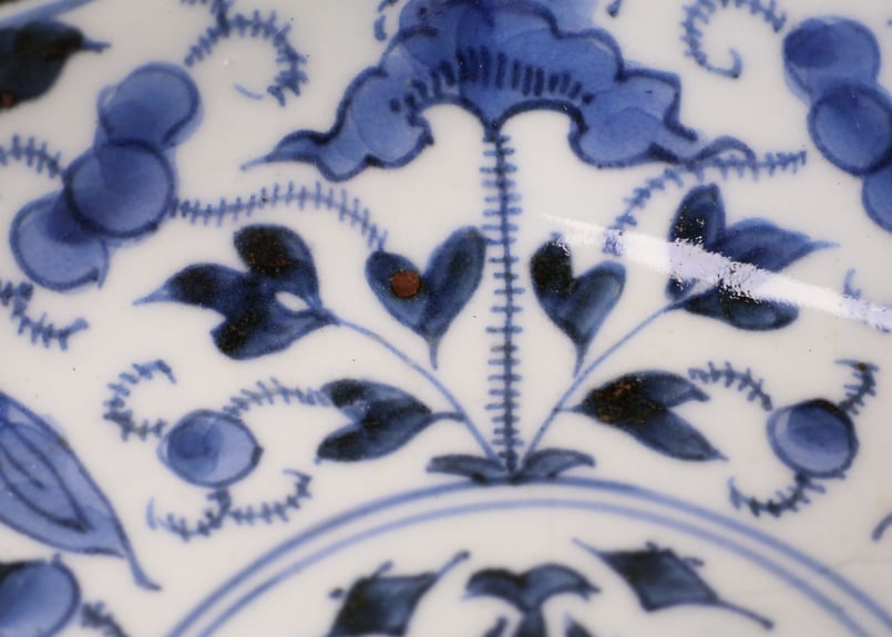 213 染付 古伊万里 花 八角 膾皿 | あさい骨董店