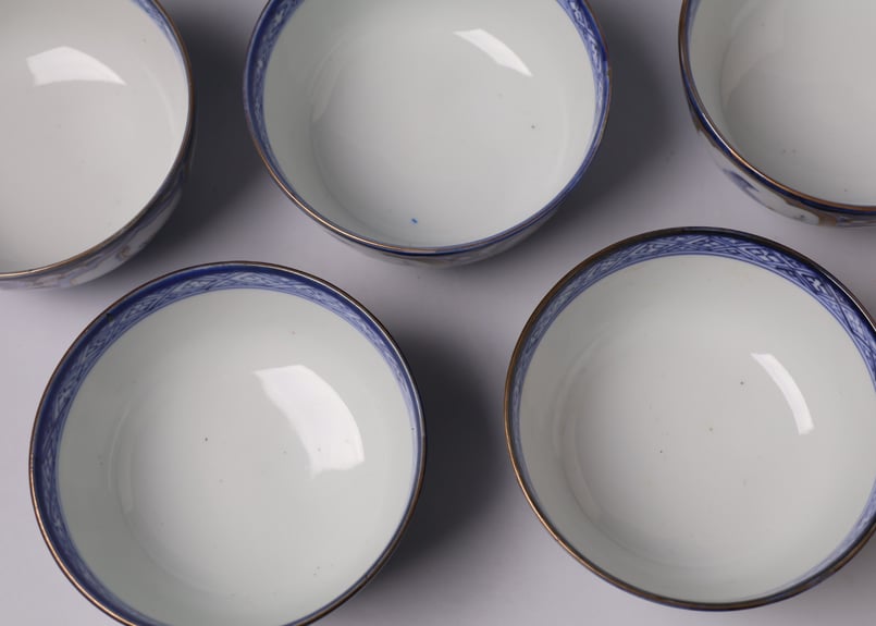 179 色絵 伊万里焼 花 鳥 通り物 蒸茶碗 | あさい骨董店