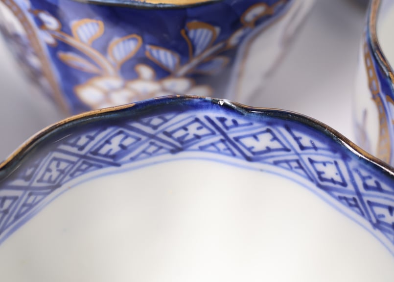 伊万里色絵中皿　明治　5枚（Ｈ027） 伊万里色絵中皿 明治 5枚（H027） 伊万里色絵中皿 明治 5枚（H027