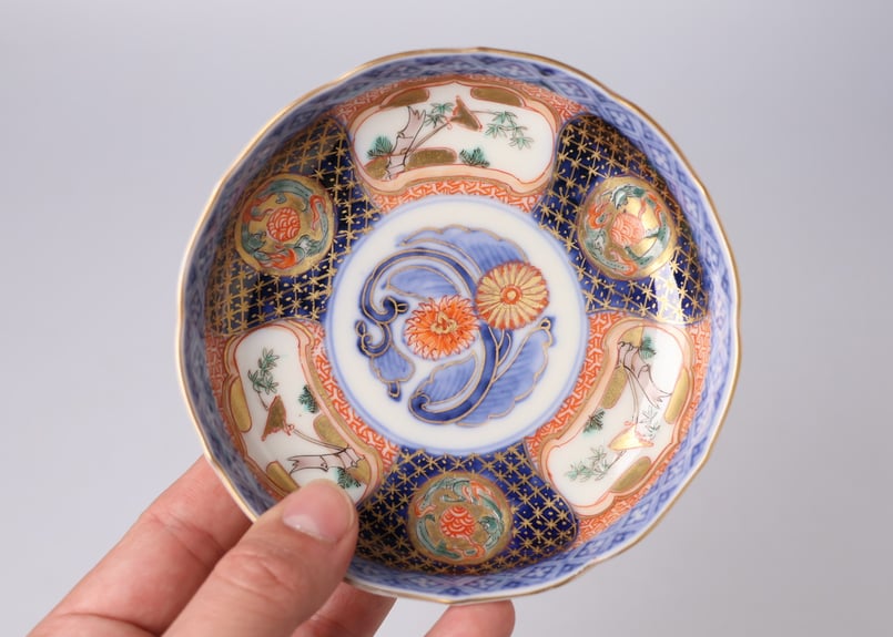 202 錦手 伊万里焼 花 鳥 龍 小皿 | あさい骨董店
