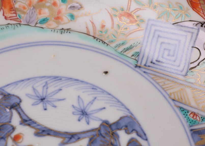 053 錦手 伊万里焼 鶴仙人 唐子 三つ鉢 | あさい骨董店