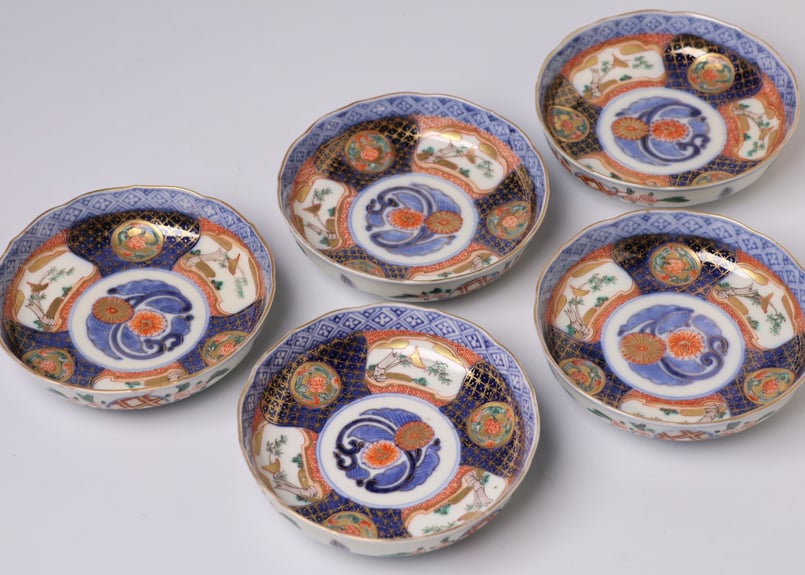 202 錦手 伊万里焼 花 鳥 龍 小皿 | あさい骨董店