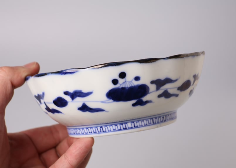 173 色絵 伊万里焼 花 鳥 通り物 膾皿 | あさい骨董店