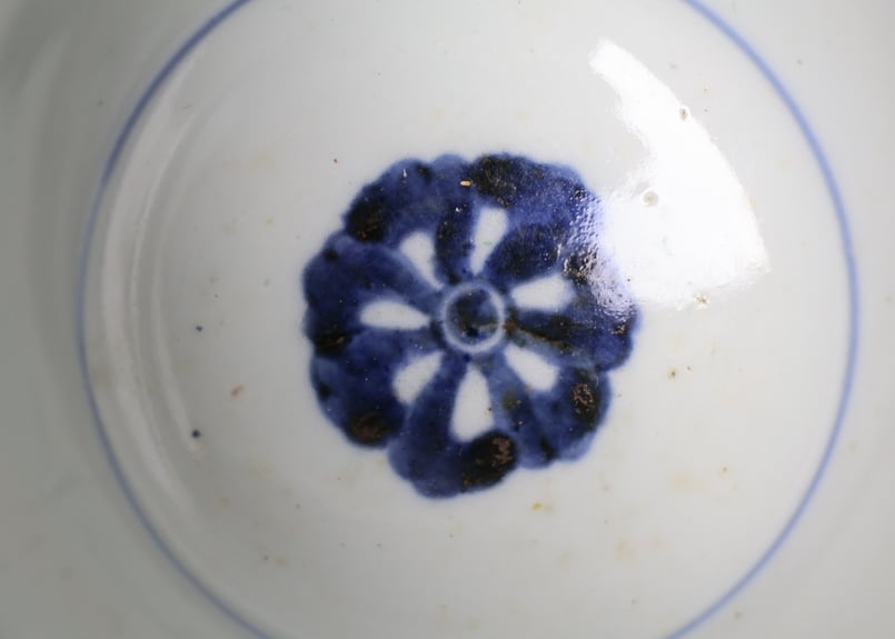 191 錦手 古伊万里 花 中猪口 | あさい骨董店