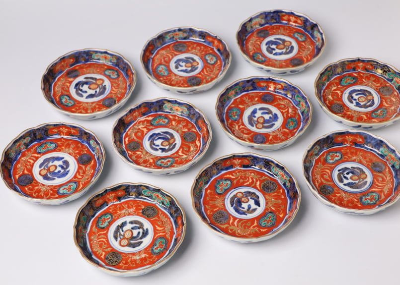 227 錦手 古伊万里 花 小皿 | あさい骨董店