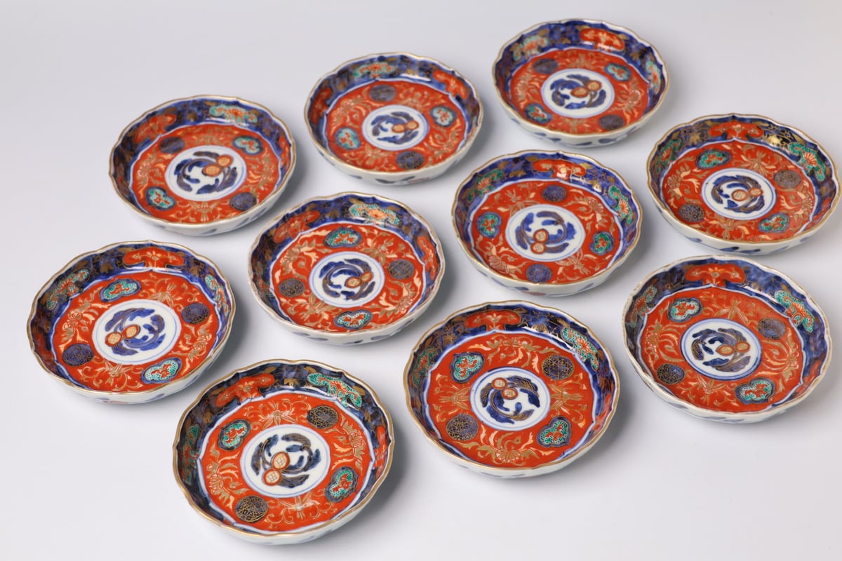 227 錦手 古伊万里 花 小皿 | あさい骨董店