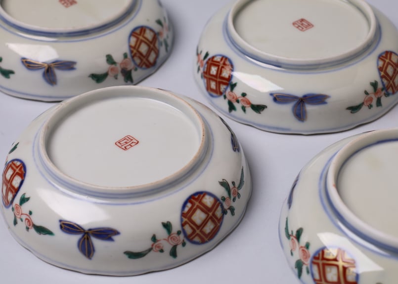 202 錦手 伊万里焼 花 鳥 龍 小皿 | あさい骨董店
