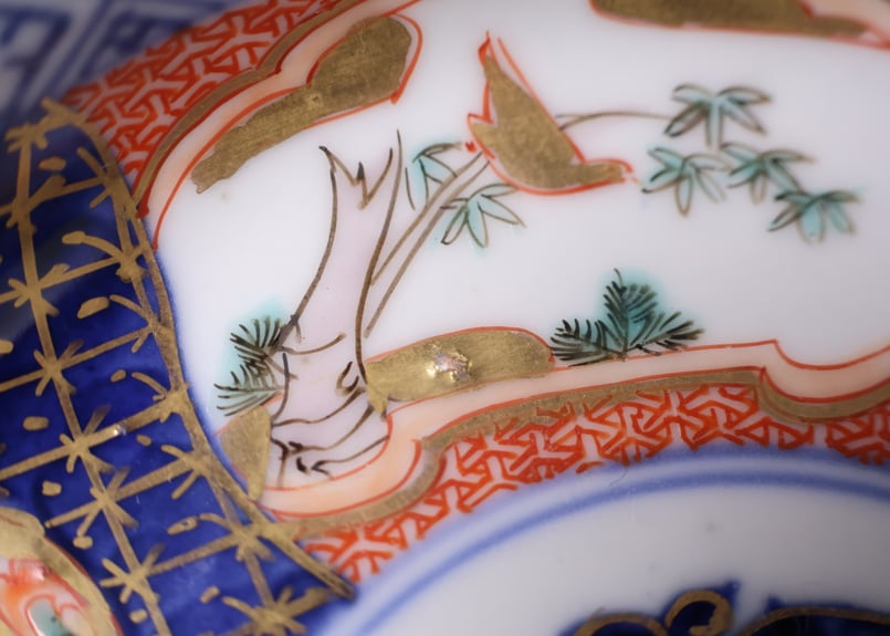 202 錦手 伊万里焼 花 鳥 龍 小皿 | あさい骨董店