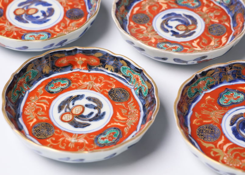 227 錦手 古伊万里 花 小皿 | あさい骨董店