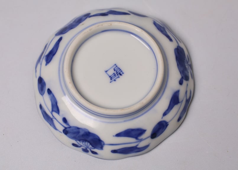 175 色絵 伊万里焼 花 鳥 通り物 豆皿 | あさい骨董店