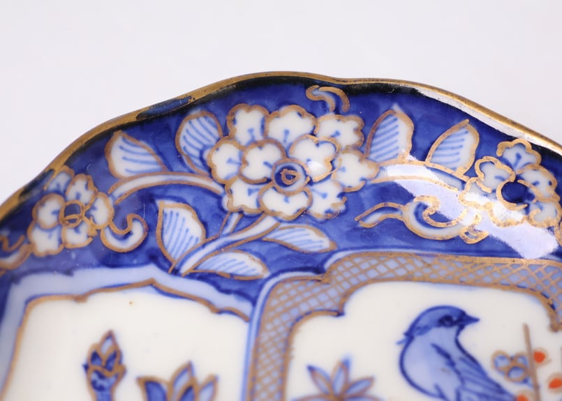 175 色絵 伊万里焼 花 鳥 通り物 豆皿 | あさい骨董店