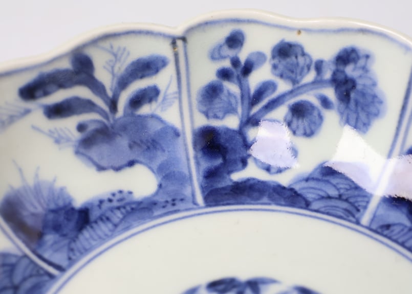 214 染付 古伊万里 花 松竹梅 膾皿 | あさい骨董店