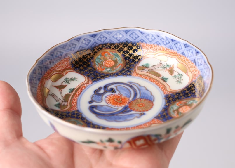 202 錦手 伊万里焼 花 鳥 龍 小皿 | あさい骨董店